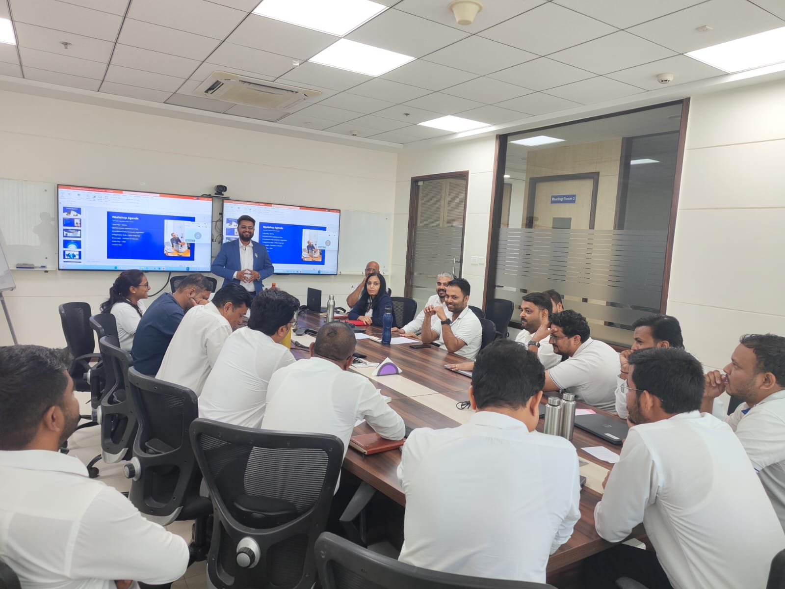 Corporate workshop session